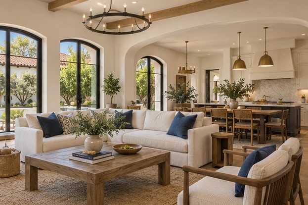 The Citrus House — Living room & kitchen